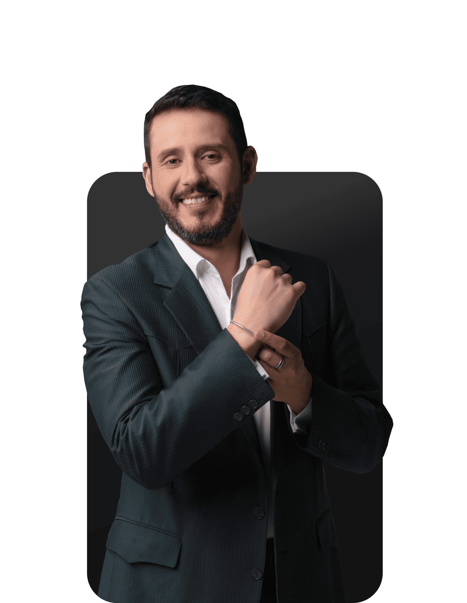 Clóvis Barreto Jr. em cena de palestra